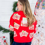 Queen of Sparkles Red Letter to Santa Sweatshirt