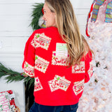 Queen of Sparkles Red Letter to Santa Sweatshirt