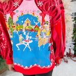 Queen of Sparkles Red Nutcracker Ballet Sweatshirt