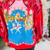 Queen of Sparkles Red Nutcracker Ballet Sweatshirt