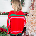 Queen of Sparkles Red Sleigh Queen Sweater