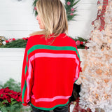 Queen of Sparkles Red Sleigh Queen Sweater