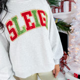 Queen of Sparkles SLEIGH Grey Sweatshirt