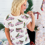 Queen of Sparkles Trucks + Christmas Trees Tee