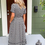 Quigley Black Diamond Maxi Dress Entro