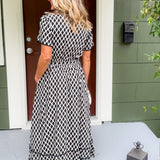 Quigley Black Diamond Maxi Dress Entro