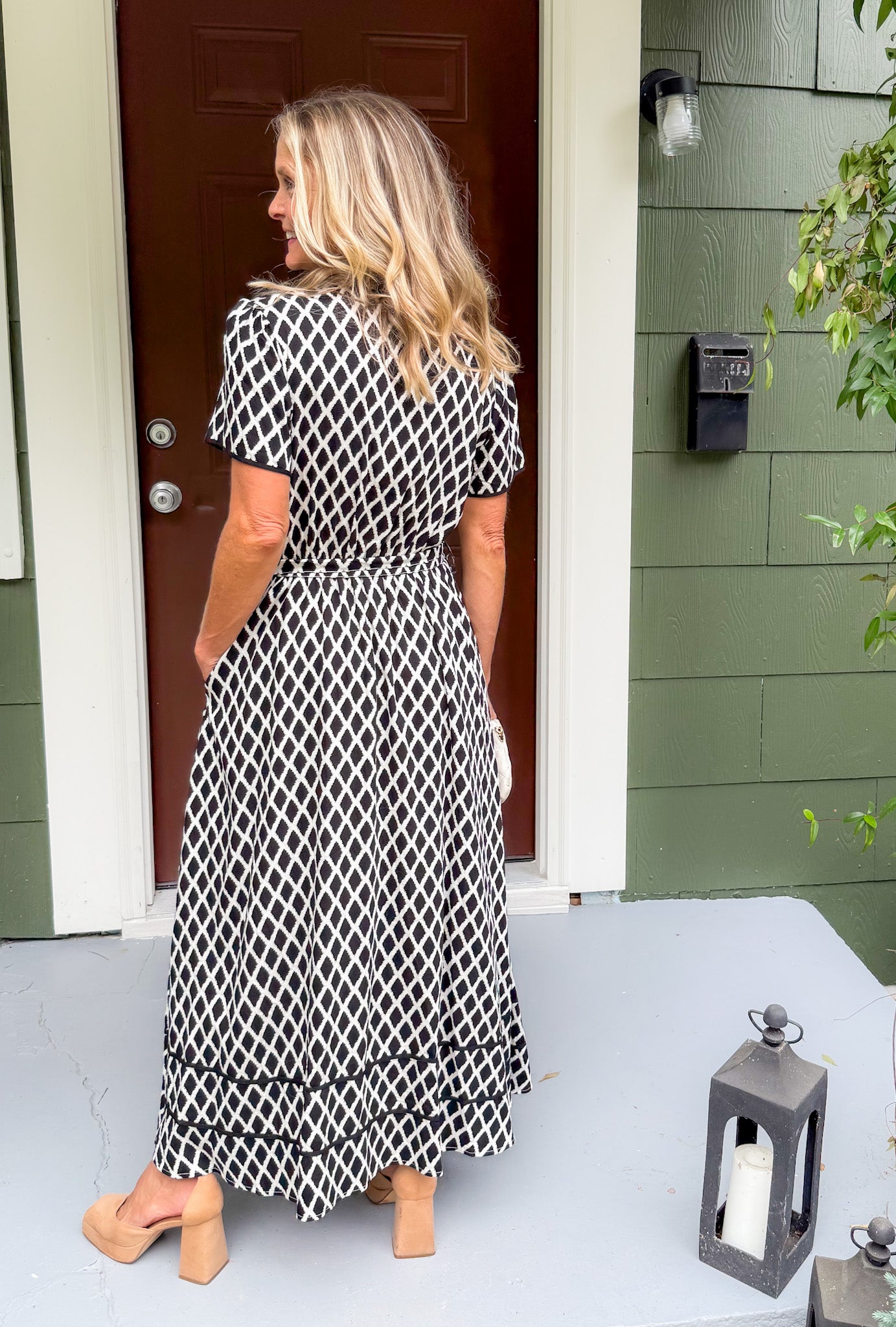 Quigley Black Diamond Maxi Dress Entro