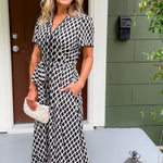 Quigley Black Diamond Maxi Dress Entro