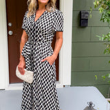 Quigley Black Diamond Maxi Dress Entro