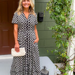 Quigley Black Diamond Maxi Dress Entro