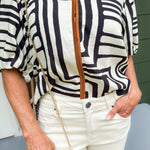 Quincy Cream + Black Top THML
