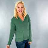 Quincy Sage Cotton Sweater