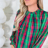 Quinn Green Plaid About You Top Michelle McDowell