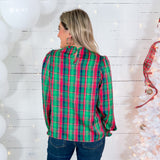 Quinn Green Plaid About You Top Michelle McDowell