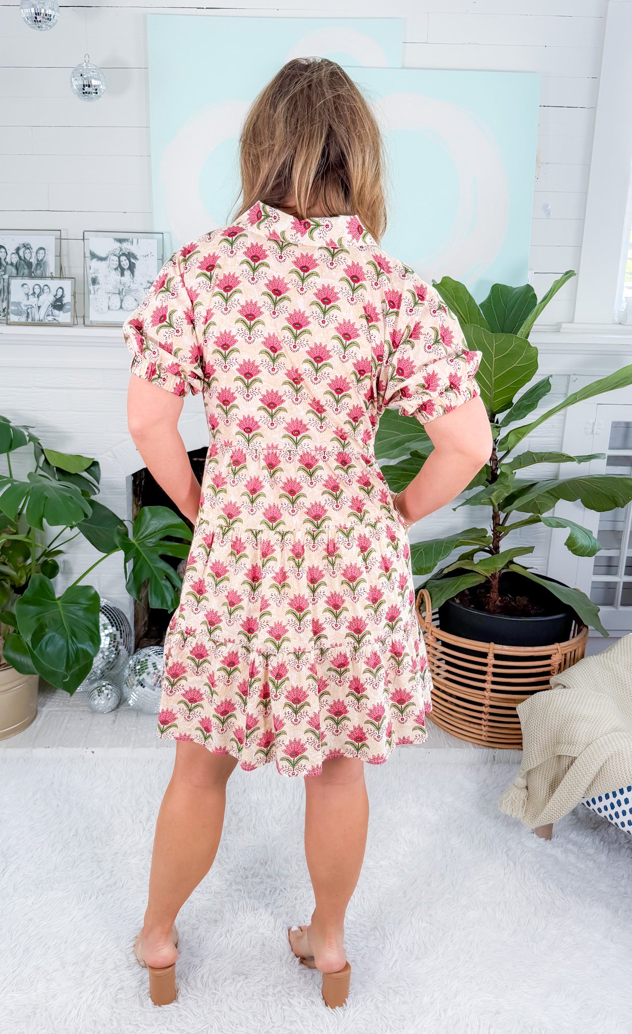 Quinton Puff Sleeve Dress THML