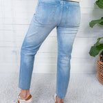 Rachael Performance High Rise Raw Hem Jean KUT
