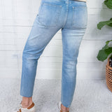 Rachael Performance High Rise Raw Hem Jean KUT