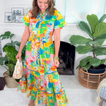 Rachel Van Gogh Maxi Dress Alden Adair