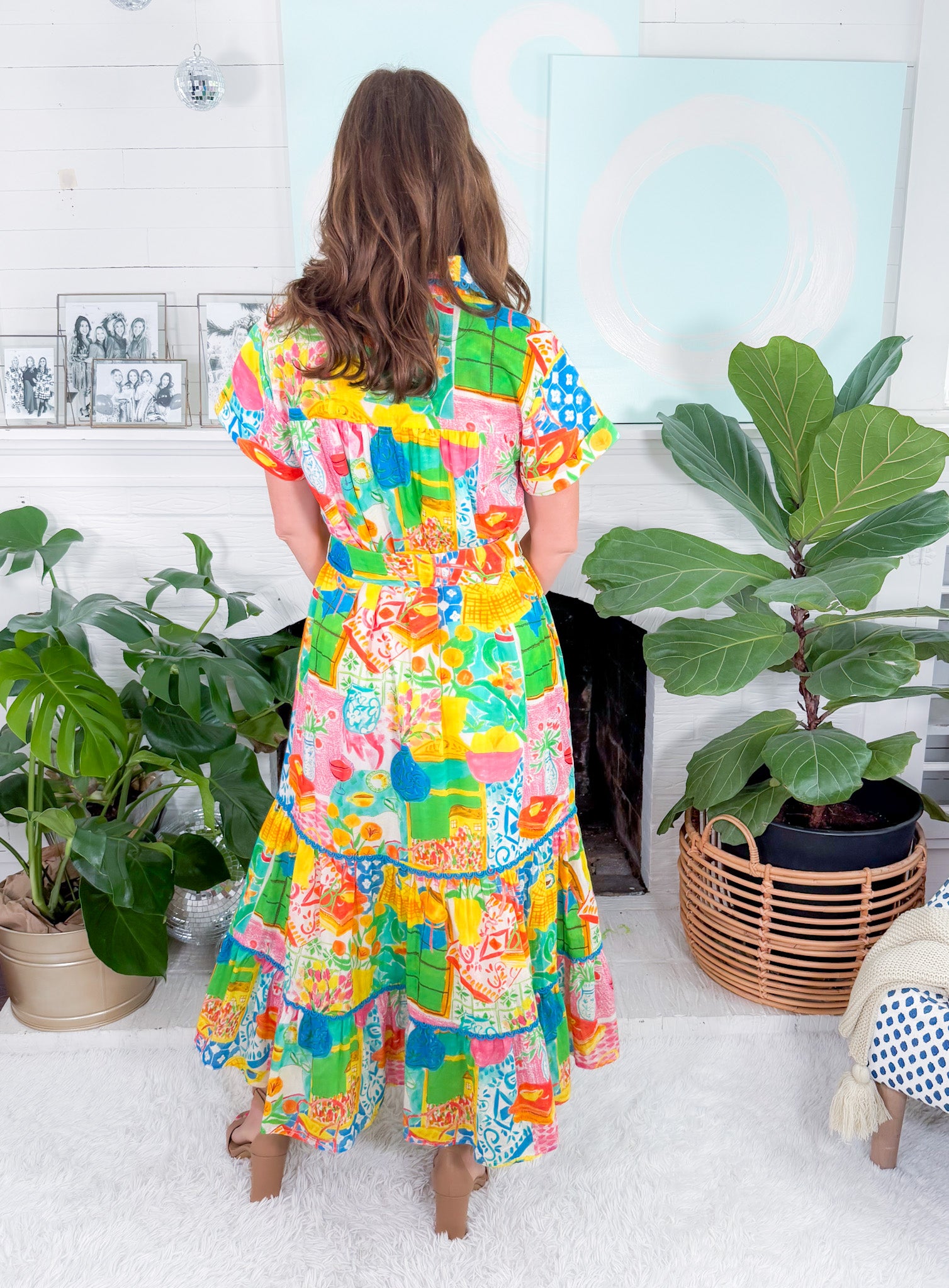Rachel Van Gogh Maxi Dress Alden Adair
