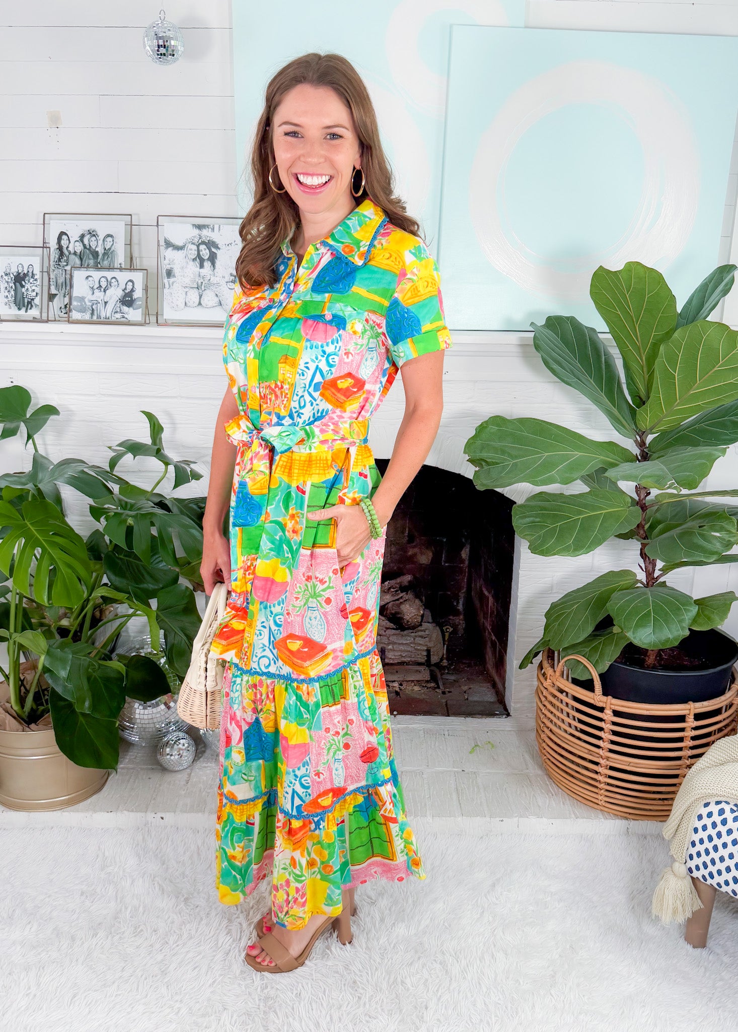 Rachel Van Gogh Maxi Dress Alden Adair