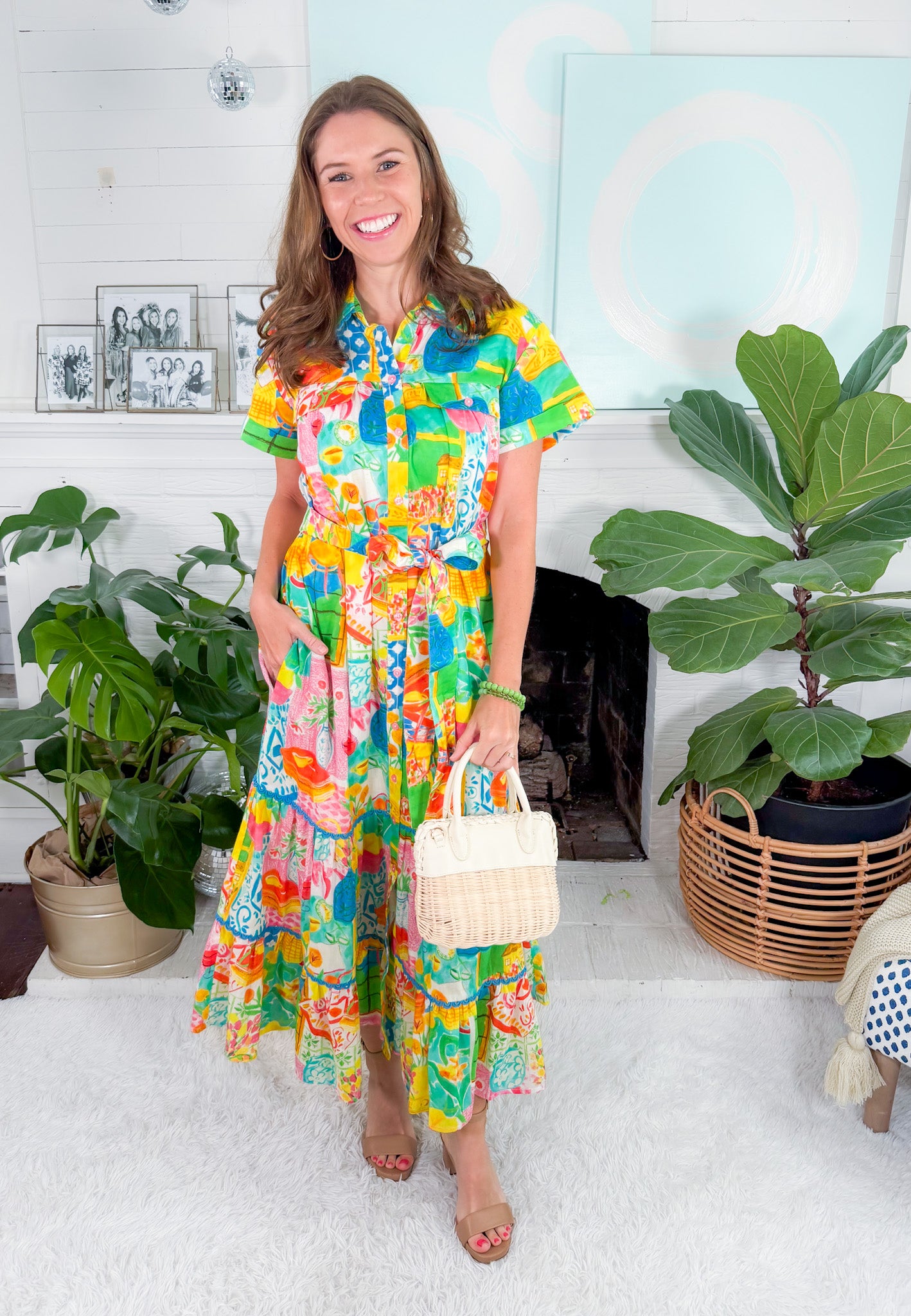 Rachel Van Gogh Maxi Dress Alden Adair