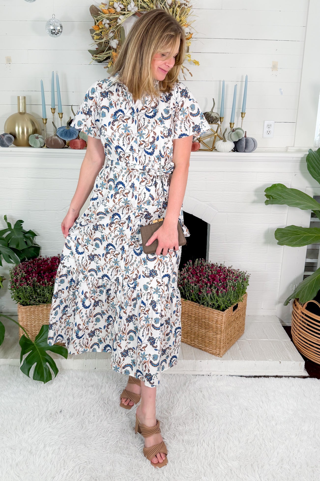 Ralston Valery Floral Button Maxi Dress