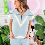 Reading Light Blue Zip Top Entro