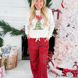 Red Plaid Christmas Lounge Pants