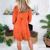 Remi Rust Mini Dress 