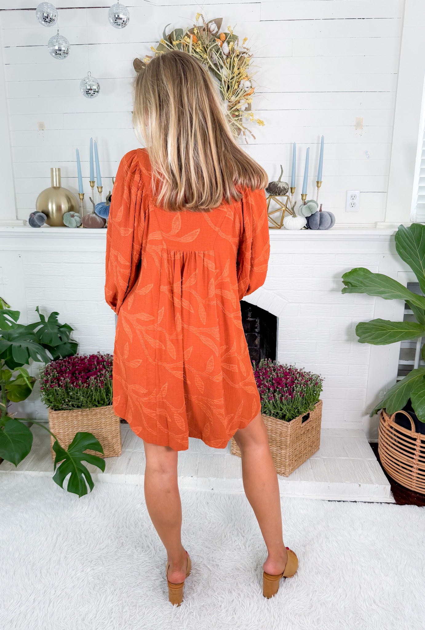 Remi Rust Mini Dress 
