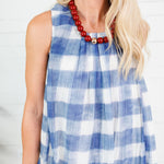 Remington Blue Buffalo Bubble Mini Dress Sofie the Label