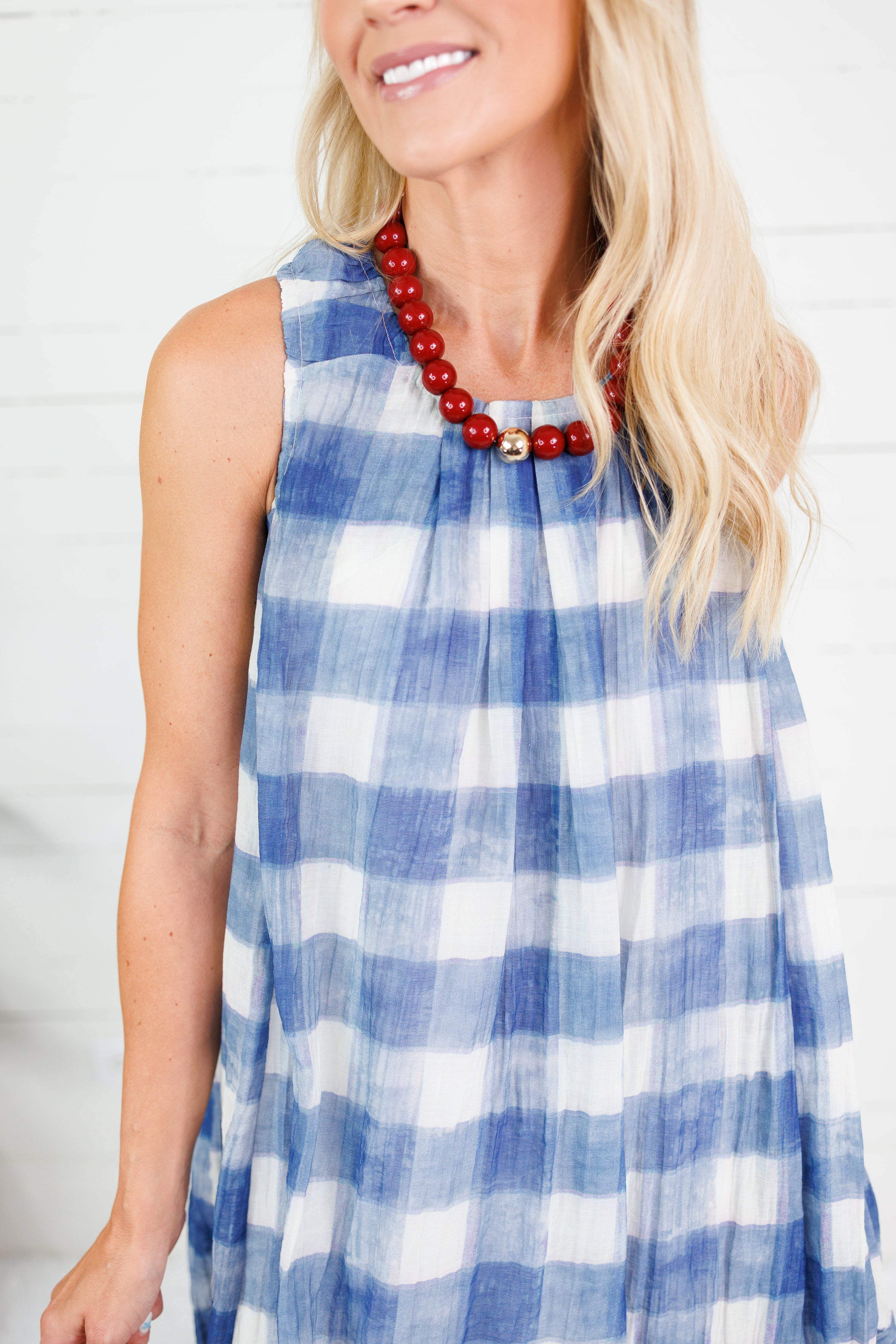 Remington Blue Buffalo Bubble Mini Dress Sofie the Label