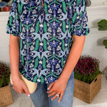 Ren Navy Gossamer Wings Top Mary Square