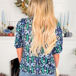 Ren Navy Gossamer Wings Top Mary Square