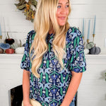 Ren Navy Gossamer Wings Top Mary Square