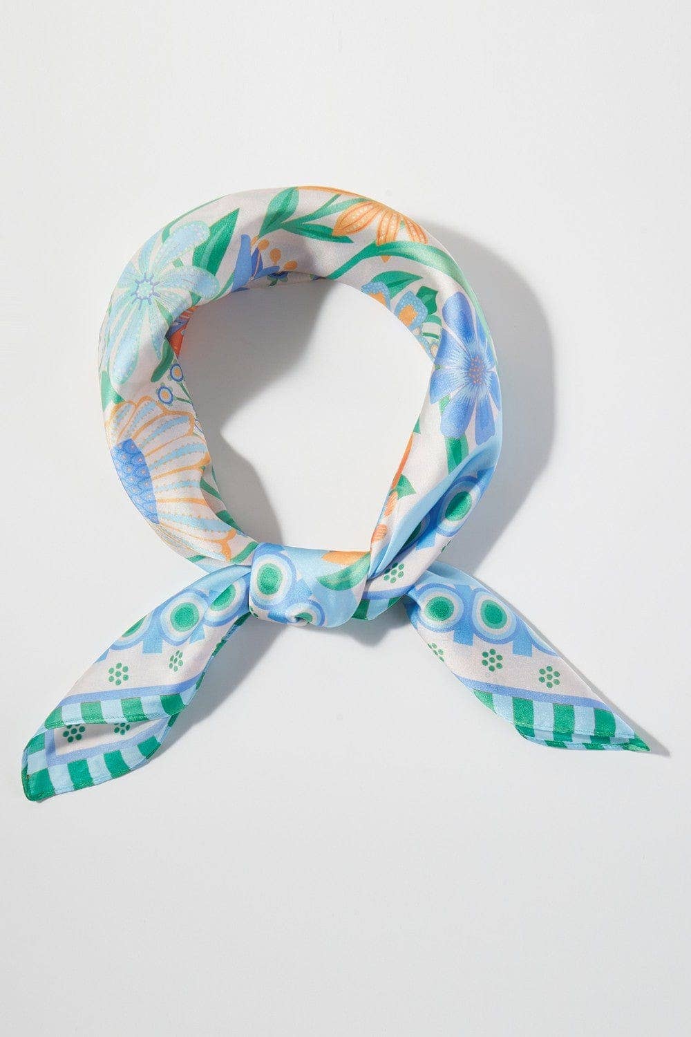 Retro Floral Print Bandana