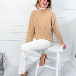 Rey Beige Turtleneck Sweater Lucy Paris