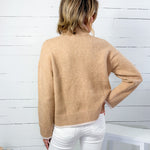 Rey Beige Turtleneck Sweater Lucy Paris