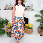 River Wildflower Whirl Midi Skirt Prosperina