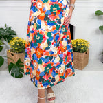 River Wildflower Whirl Midi Skirt Prosperina