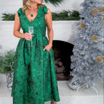 Rivers Green Maxi Dress Entro