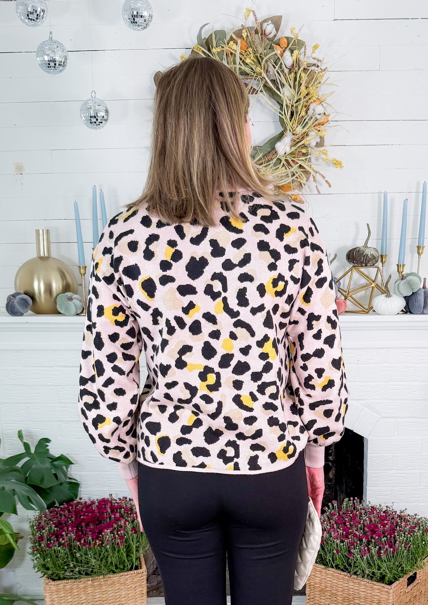 Rodney Blush Leopard Sweater