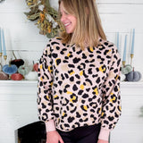 Rodney Blush Leopard Sweater