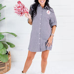 Ronald Black Gingham Mini Dress Karlie