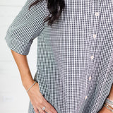 Ronald Black Gingham Mini Dress Karlie