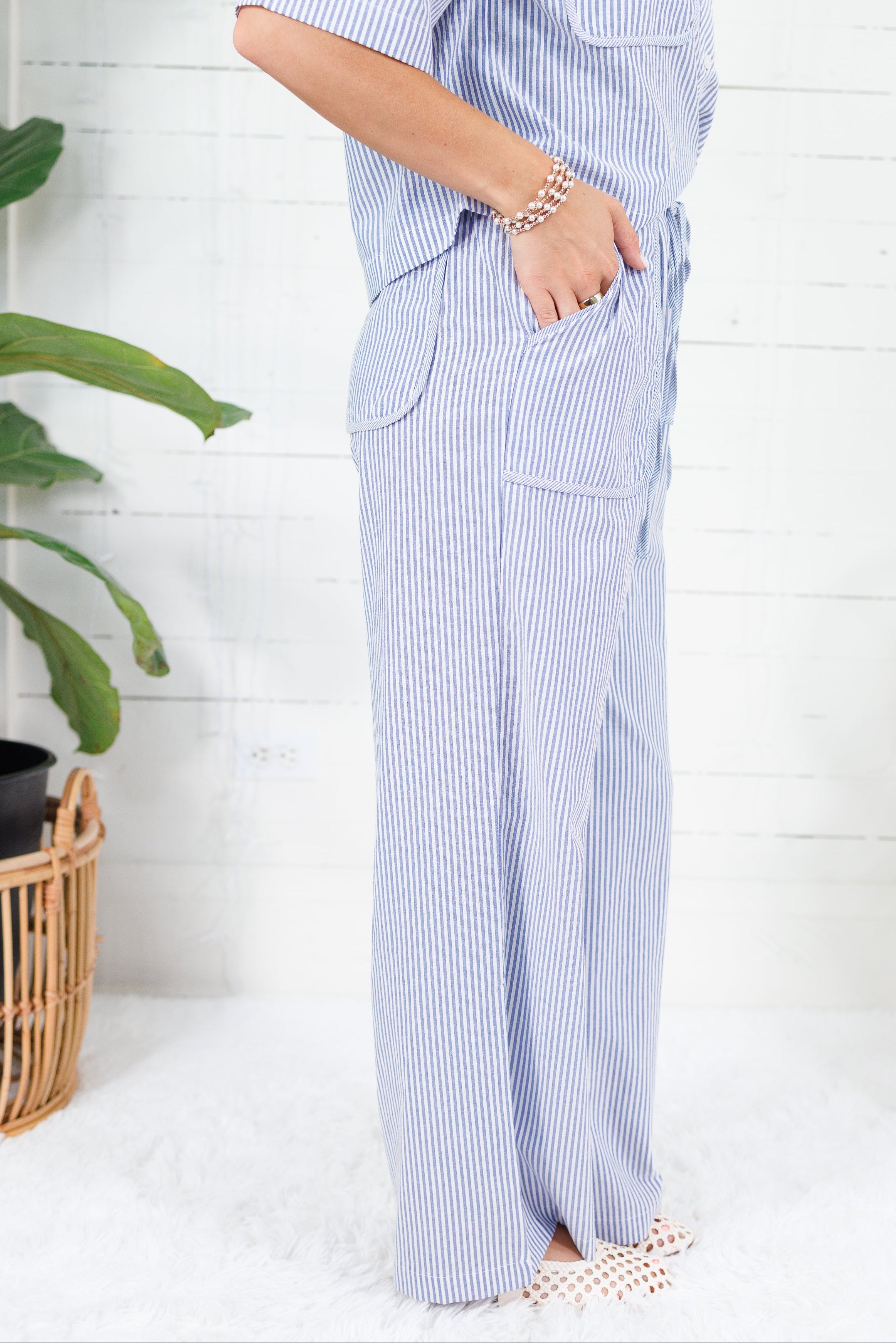 Roosevelt Blue Stripe Pants Allie Rose