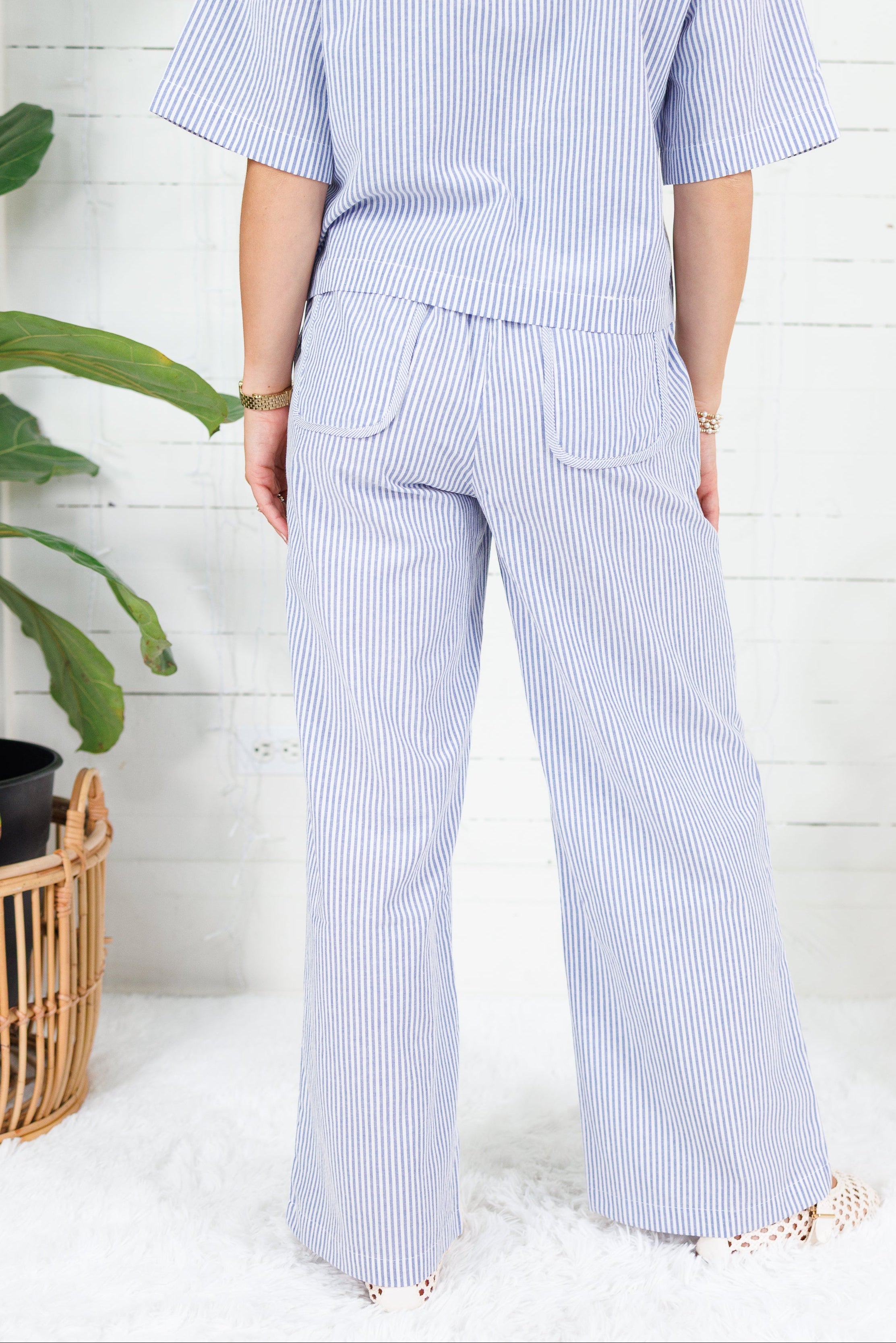 Roosevelt Blue Stripe Pants Allie Rose