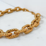Rope Shaped Chunky Chain Necklace