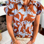 Rosey Haze Shirt Dress Meet Me in Santorini