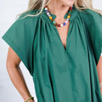 Ross Pine Ruffle Neck Mini Dress Pinch